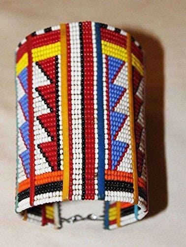 Colorful Maasai beaded bracelets.