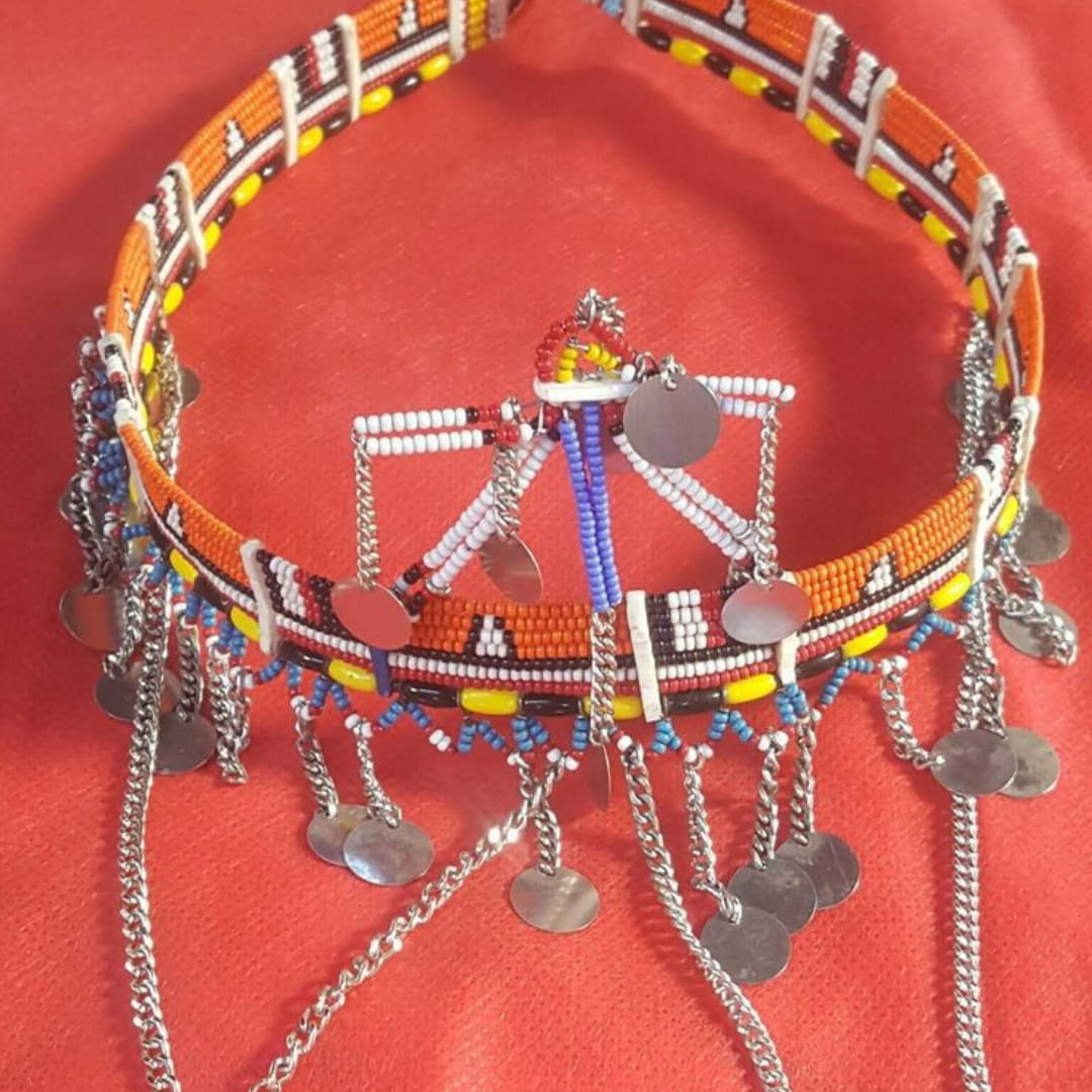 Maasai beaded headpiece